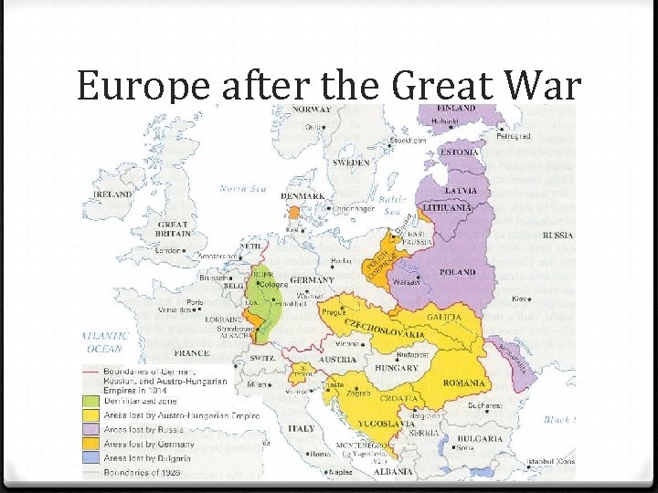 Europe after the Great War 