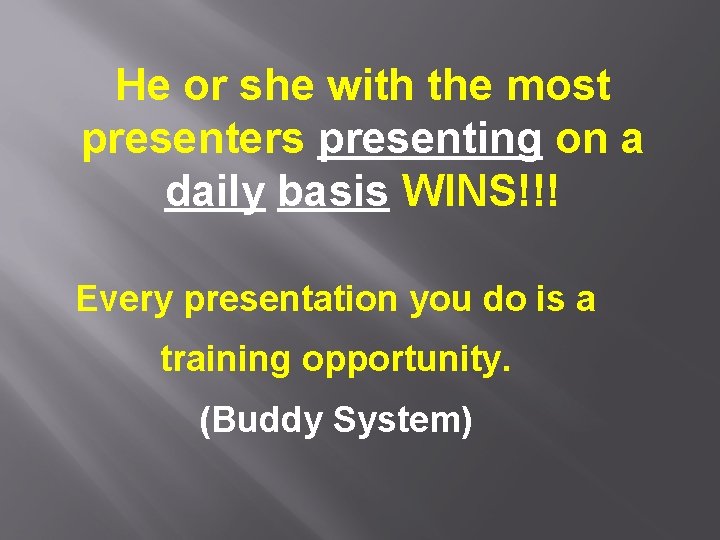 He or she with the most presenters presenting on a daily basis WINS!!! Every He or she with the most presenters presenting on a daily basis WINS!!! Every