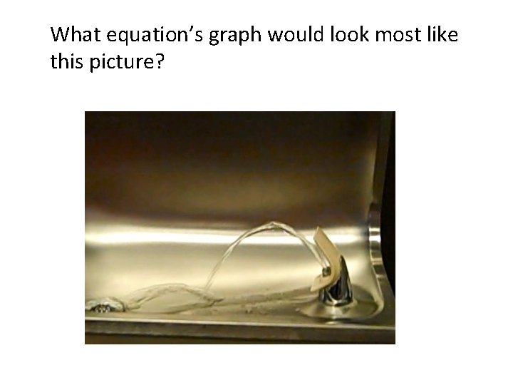 What equation’s graph would look most like this picture? 
