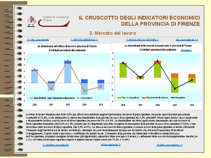 IL CRUSCOTTO DEGLI INDICATORI ECONOMICI DELLA PROVINCIA DI FIRENZE 3. Mercato del lavoro <<