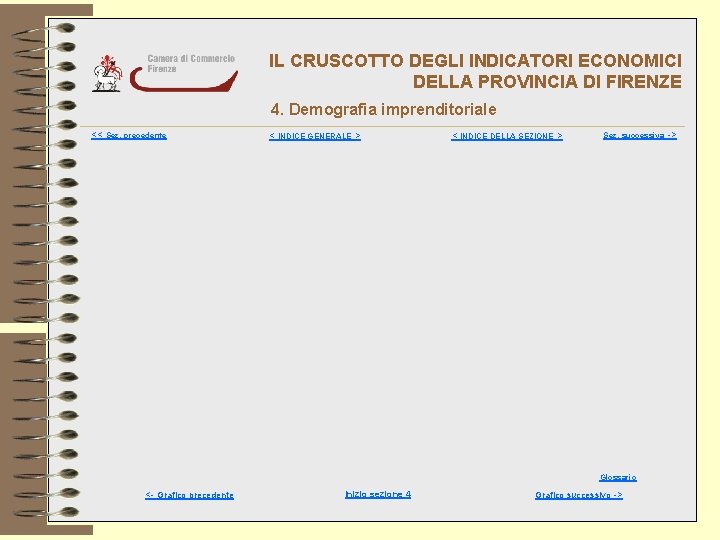 IL CRUSCOTTO DEGLI INDICATORI ECONOMICI DELLA PROVINCIA DI FIRENZE 4. Demografia imprenditoriale << Sez.