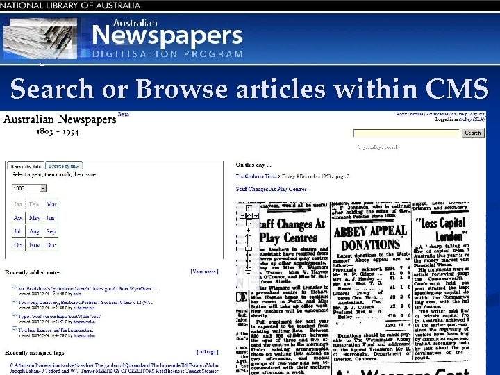 Search or Browse articles within CMS 38 