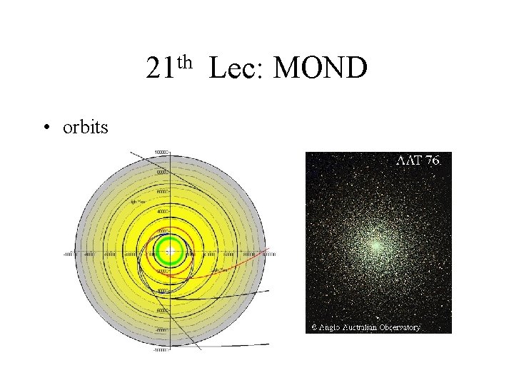 th 21 • orbits Lec: MOND 