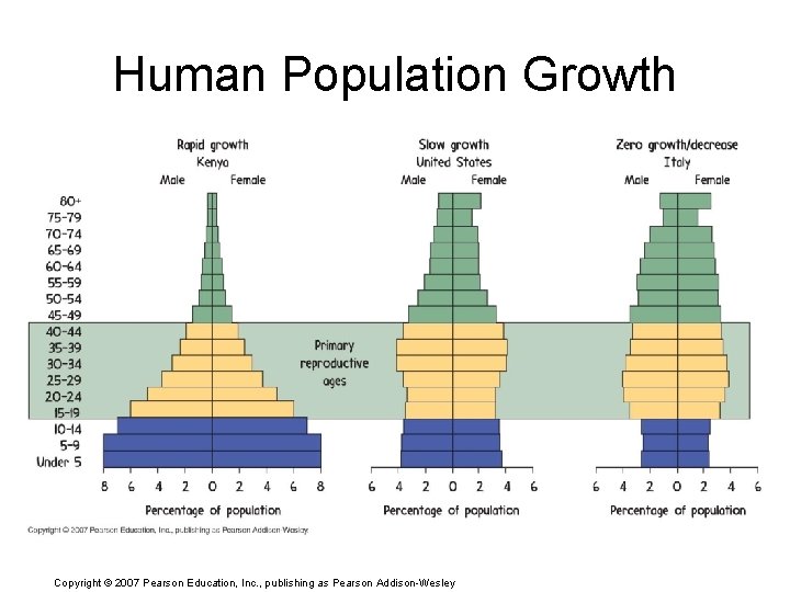 Human Population Growth Copyright © 2007 Pearson Education, Inc. , publishing as Pearson Addison-Wesley