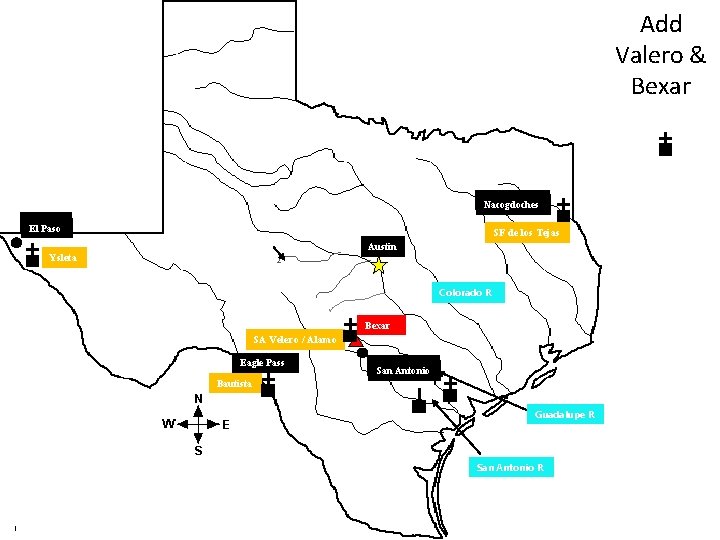 Add Valero & Bexar Nacogdoches El Paso SF de los Tejas Austin Ysleta Colorado Add Valero & Bexar Nacogdoches El Paso SF de los Tejas Austin Ysleta Colorado