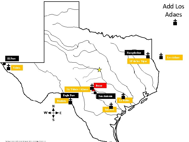 Add Los Adaes Nacogdoches Los Adaes El Paso SF de los Tejas Ysleta Bexar Add Los Adaes Nacogdoches Los Adaes El Paso SF de los Tejas Ysleta Bexar