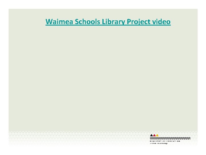 Waimea Schools Library Project video 