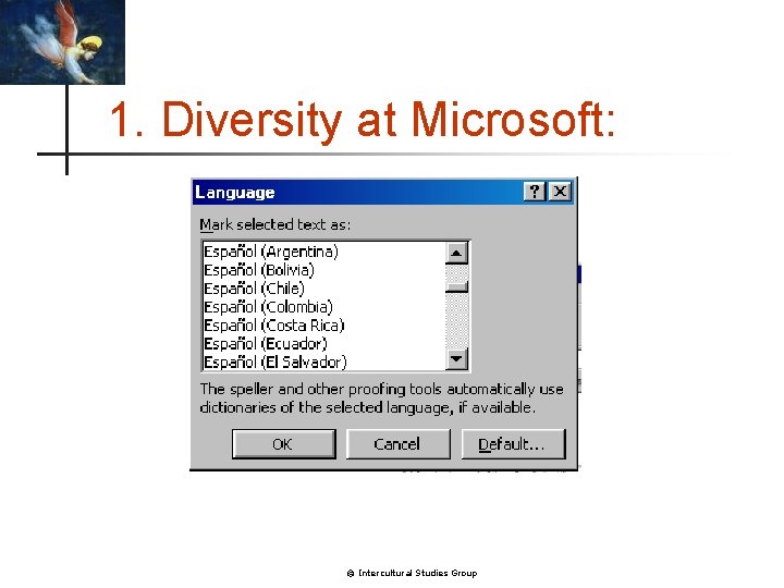 1. Diversity at Microsoft: © Intercultural Studies Group 