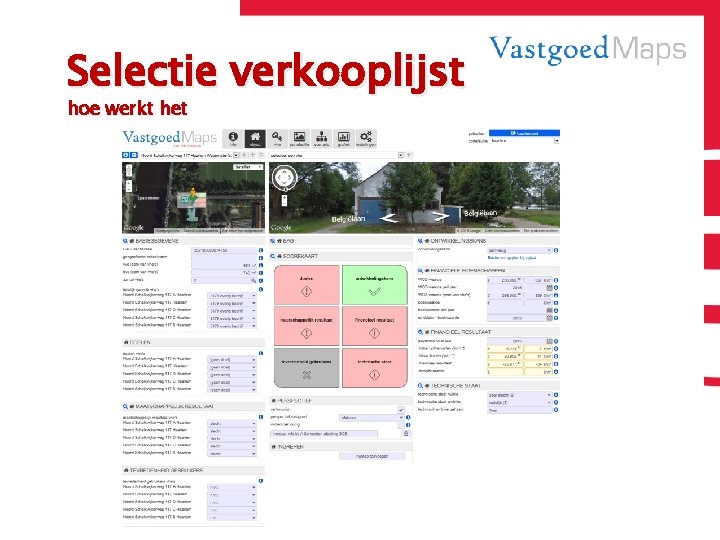 Selectie verkooplijst hoe werkt het 