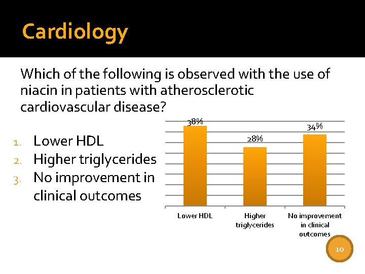Cardiology Which of the following is observed with the use of niacin in patients