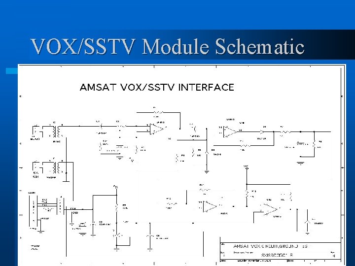 VOX/SSTV Module Schematic 