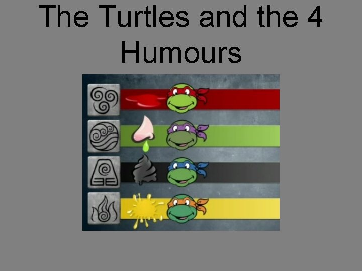The Turtles and the 4 Humours 