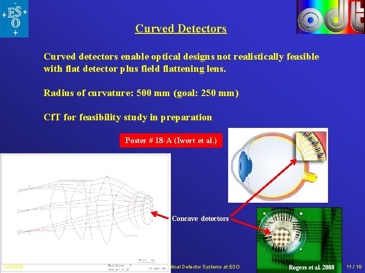 Curved Detectors Curved detectors enable optical designs not realistically feasible with flat detector plus Curved Detectors Curved detectors enable optical designs not realistically feasible with flat detector plus