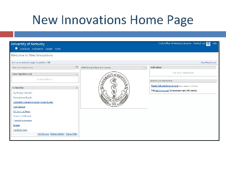 New Innovations Home Page 