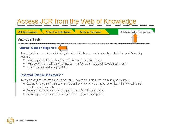 Web of knowledge jcr