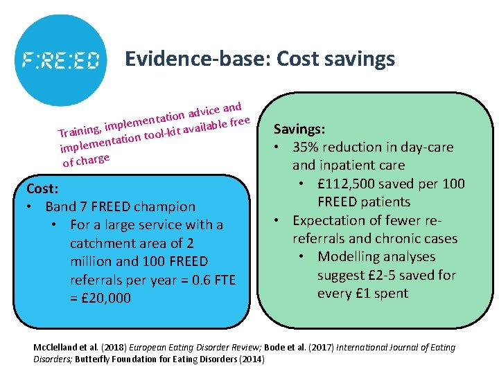 Evidence-base: Cost savings and e c i v d a ntation e free m Evidence-base: Cost savings and e c i v d a ntation e free m