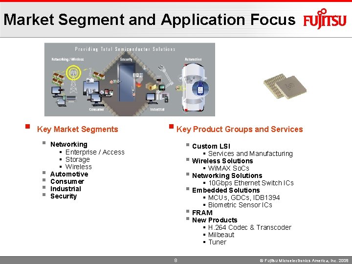 Market Segment and Application Focus § Key Market Segments § § § Key Product