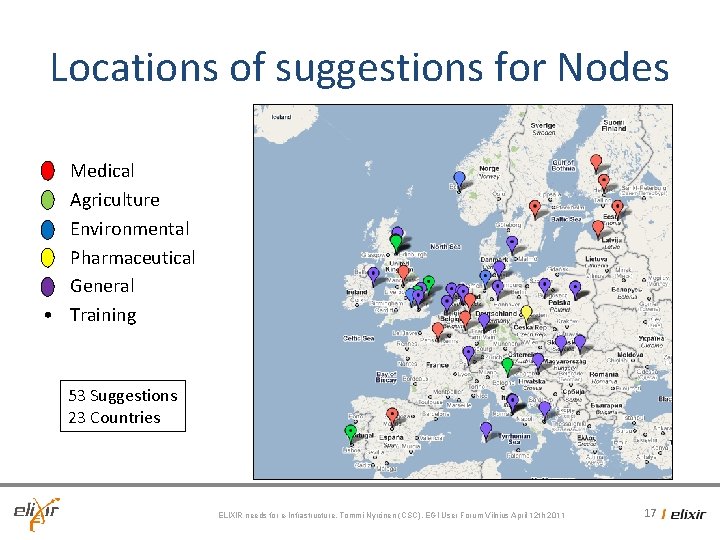 Locations of suggestions for Nodes • • • Medical Agriculture Environmental Pharmaceutical General Training Locations of suggestions for Nodes • • • Medical Agriculture Environmental Pharmaceutical General Training