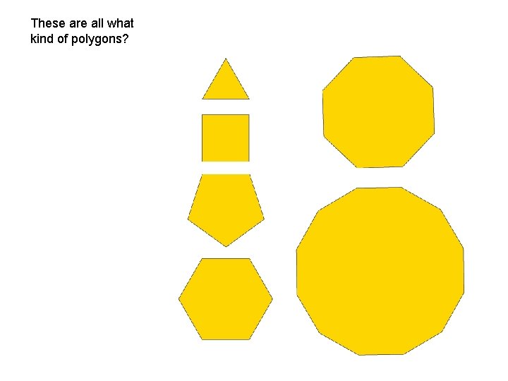 These are all what kind of polygons? 