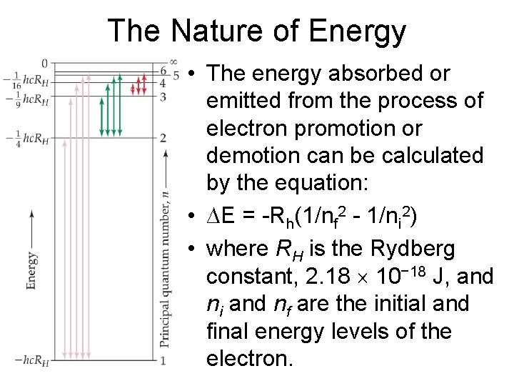 The Nature of Energy • The energy absorbed or emitted from the process of The Nature of Energy • The energy absorbed or emitted from the process of