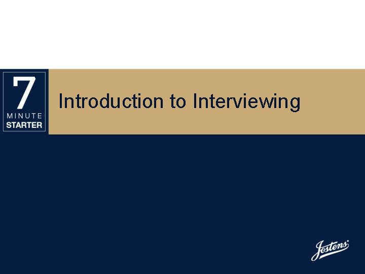 Introduction to Interviewing 