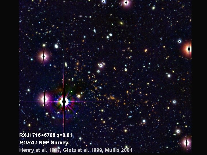 RXJ 1716+6709 z=0. 81 ROSAT NEP Survey Henry et al. 1997, Gioia et al.