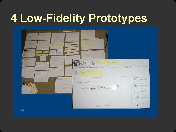 4 Low-Fidelity Prototypes 