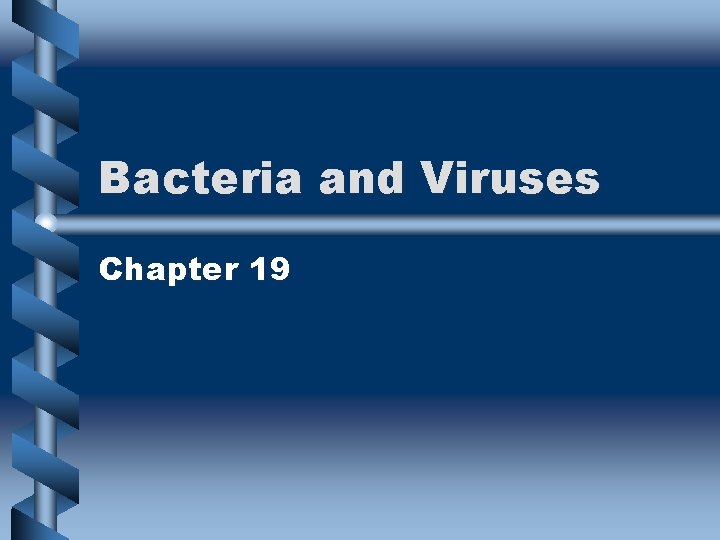 Bacteria and Viruses Chapter 19 