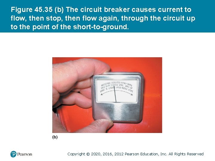 Figure 45. 35 (b) The circuit breaker causes current to flow, then stop, then