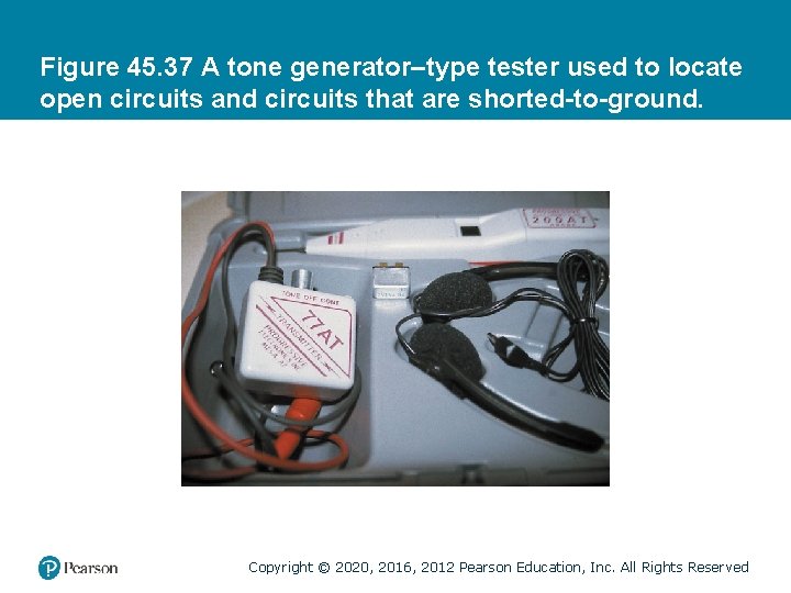 Figure 45. 37 A tone generator–type tester used to locate open circuits and circuits