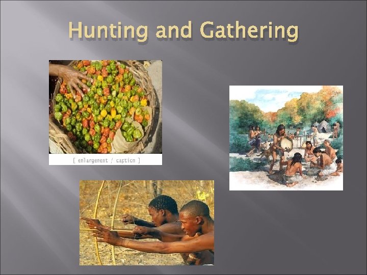 Hunting and Gathering 