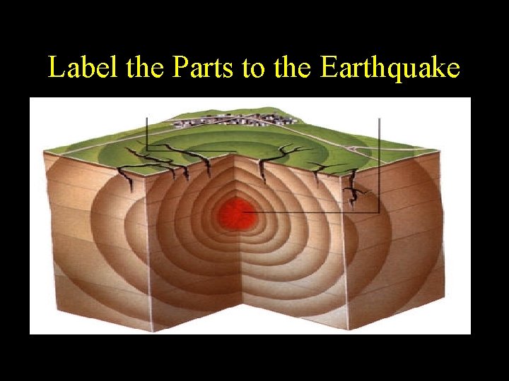 Label the Parts to the Earthquake Label the Parts to the Earthquake