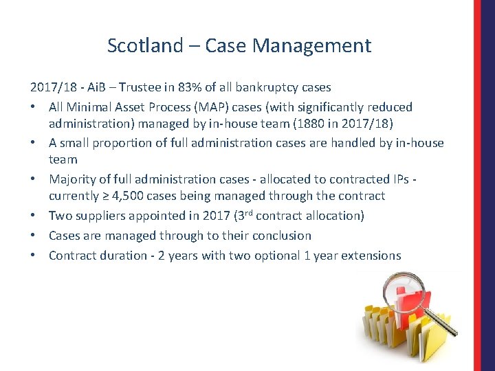 Scotland – Case Management 2017/18 - Ai. B – Trustee in 83% of all