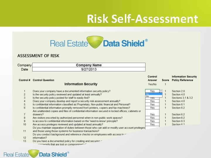 Risk Self-Assessment 
