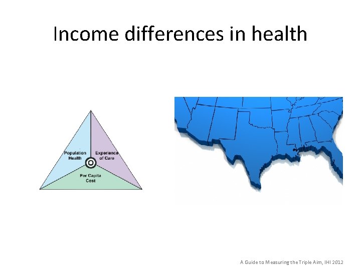 Income differences in health A Guide to Measuring the Triple Aim, IHI 2012 