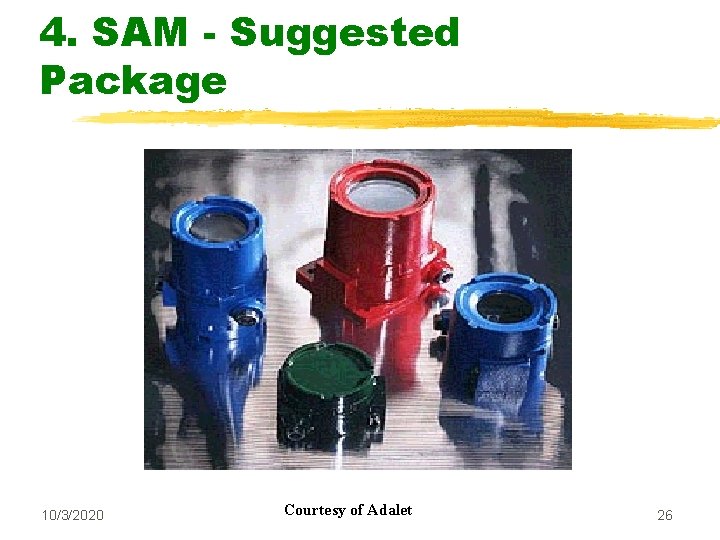 4. SAM - Suggested Package 10/3/2020 Courtesy of Adalet 26 
