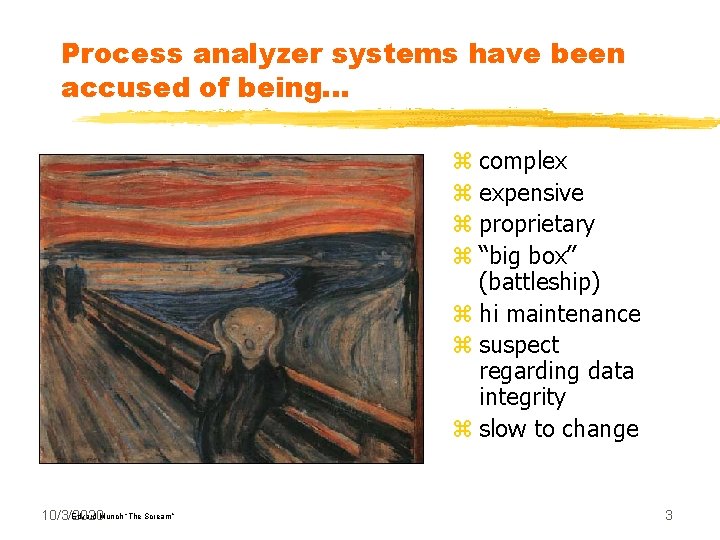 Process analyzer systems have been accused of being. . . z complex z expensive