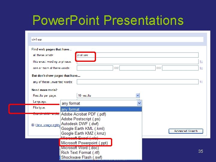 Power. Point Presentations 35 Power. Point Presentations 35
