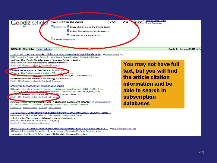 You may not have full text, but you will find the article citation information You may not have full text, but you will find the article citation information