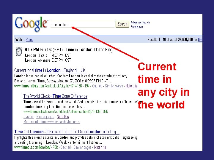 Current time in any city in the world 50 Current time in any city in the world 50