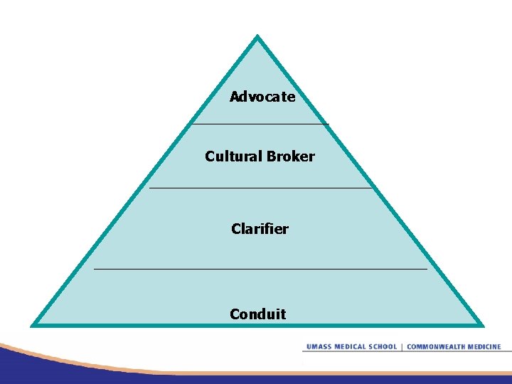 Advocate Cultural Broker Clarifier Conduit 