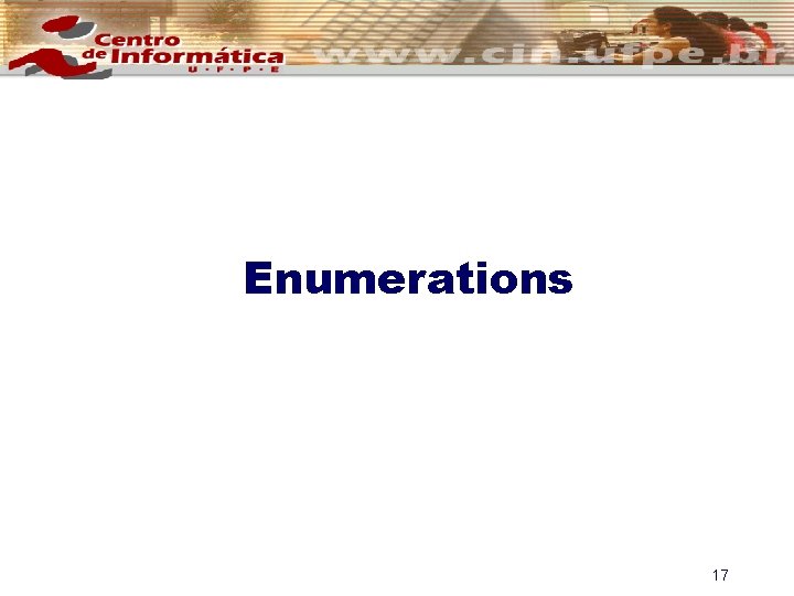 Enumerations 17 