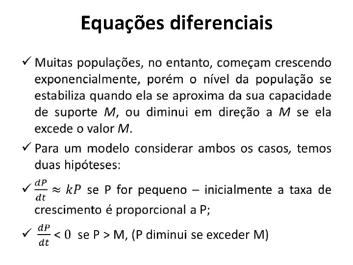 Equações diferenciais • 