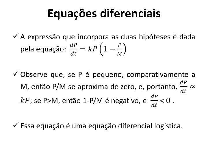 Equações diferenciais • 