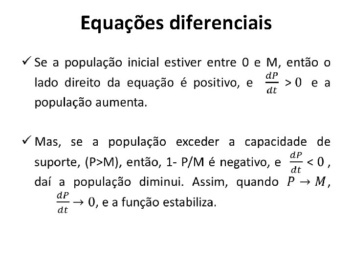 Equações diferenciais • 