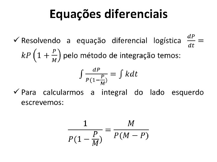 Equações diferenciais • 