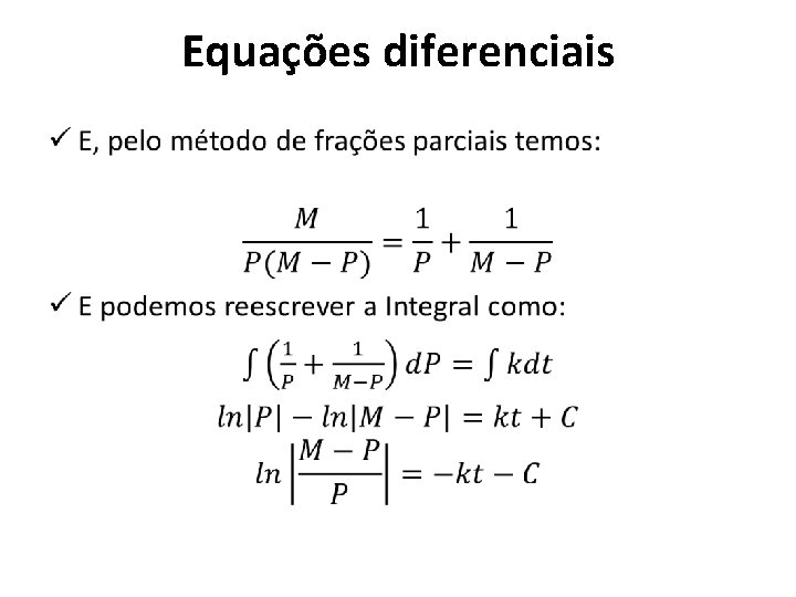 Equações diferenciais • 