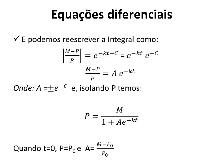 Equações diferenciais • 