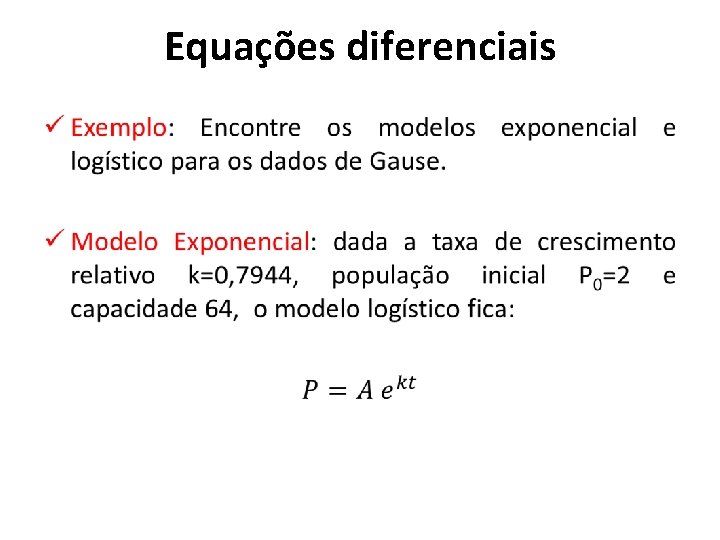 Equações diferenciais • 