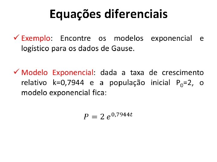 Equações diferenciais • 
